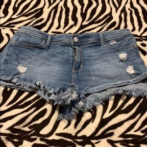 Hollister, high rise, size 15 denim shorts
